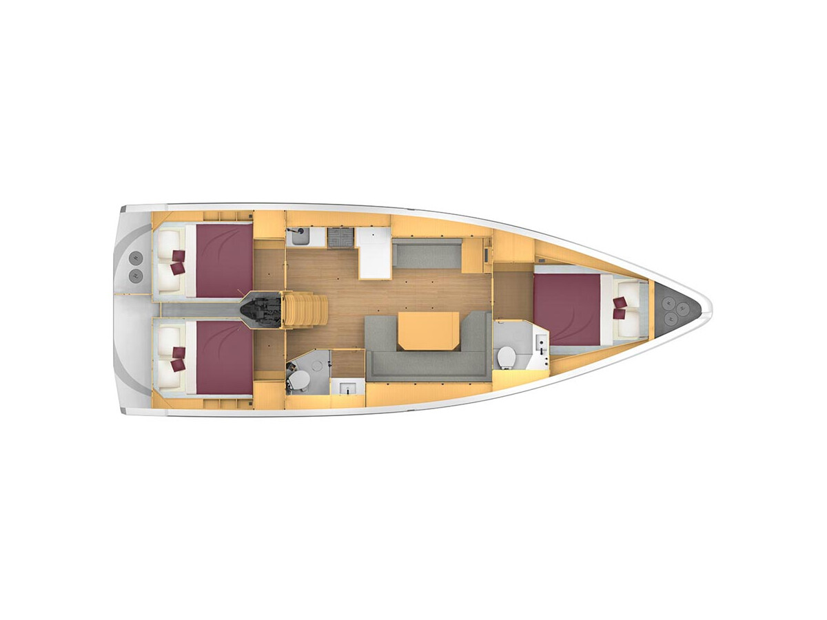 Bavaria C42 Sideways