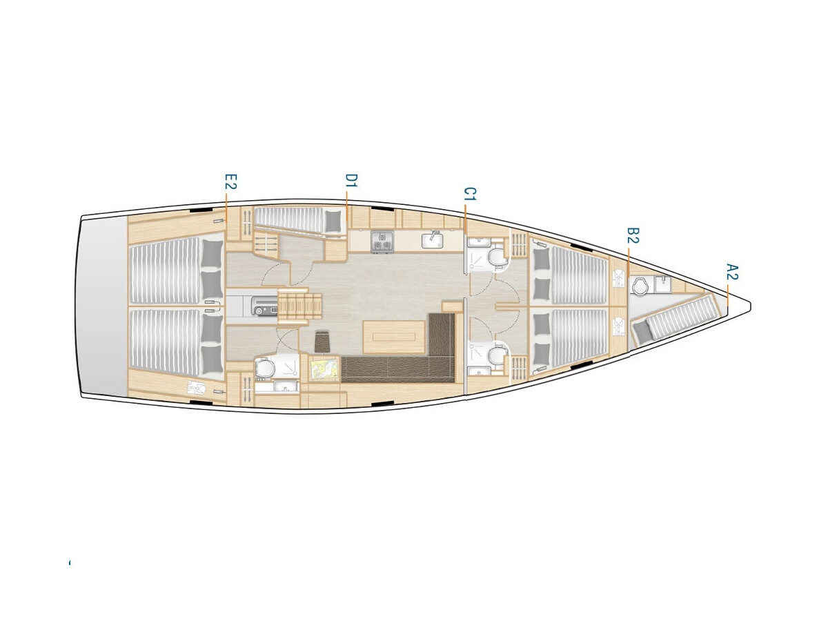 Hanse 508 Hamam