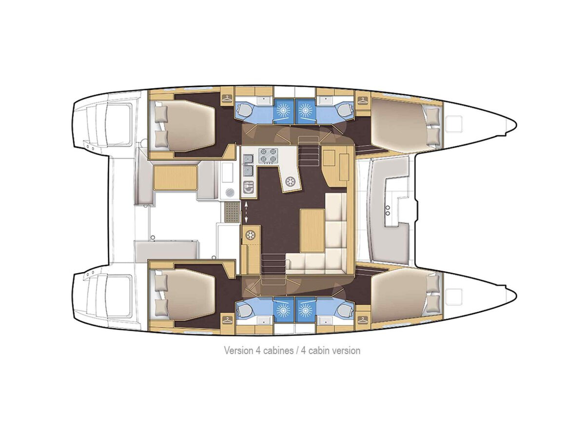 Yacht Charter Catamaran Lagoon 450 S „Vamos Dos“ in Spain